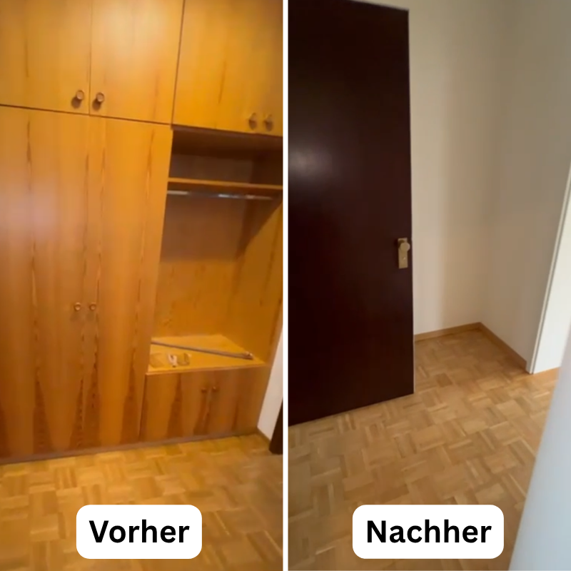 Komplette Wohnungsrenovierung mit neuen Böden und Fenstern – professionell umgesetzt von Ullrich Bauprojekte in Rutesheim.